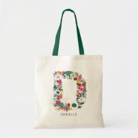 letter D | Whimsical Floral Letter Monogram I