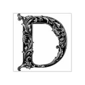 Letter D Wood Art Rubber Stamp Rubberstempel (Afrduk)