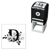 Letter D Zelfinktende Stempel (In situ)