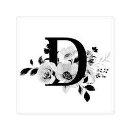 Letter D Zelfinktende Stempel