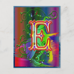 Letter E Alphabet Dancers Briefkaart