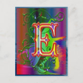 Letter E Alphabet Dancers Briefkaart (Voorkant)