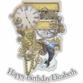 Letter E Birthday Customization Sticker (Voorkant)