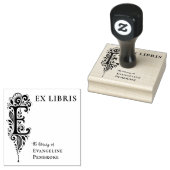Letter E Botanische Ex Libris Boekplaat Stempel (Gestempeld)
