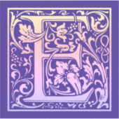 Letter E Colorful  Eerste Letter-gradiënt Sticker (Voorkant)