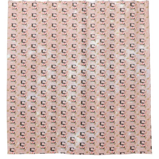 Letter E Douchegordijn (Voorkant)