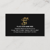 Letter-e Electric Powers Your Name Visitekaartje (Achterkant)