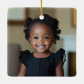 Letter E Elegant Monogram Kerst Ornament (Achterkant)