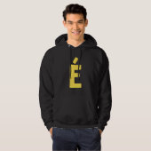 Letter É groot en vet in geel Hoodie (Voorkant volledig)