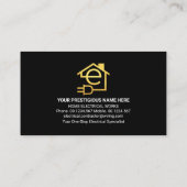 Letter-e Home Elektrische Lightning Lijst Visitekaartje (Achterkant)