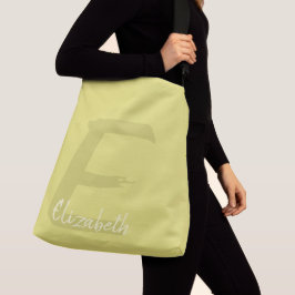 Letter "E" initiaal gepersonaliseerd monogram Crossbody Tas