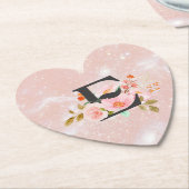 Letter E Kartonnen Onderzetters (Gekanteld)