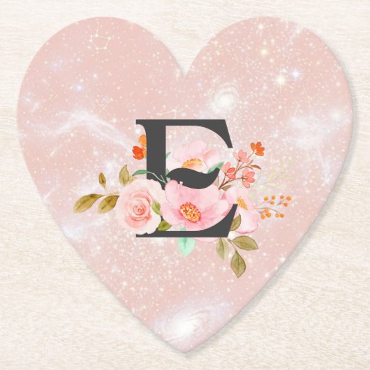 Letter E Kartonnen Onderzetters (Voorkant)