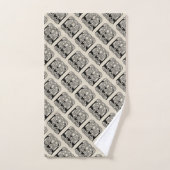 Letter E Keltische knoop Monogram Bad Handdoek (Handdoek)