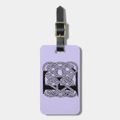 Letter E Keltische knoop  Monogram Bagagelabel (Voorkant verticaal)