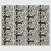 Letter E Keltische knoop  Monogram Cadeaupapier (Vlak)
