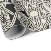 Letter E Keltische knoop  Monogram Cadeaupapier (Rol Hoek)