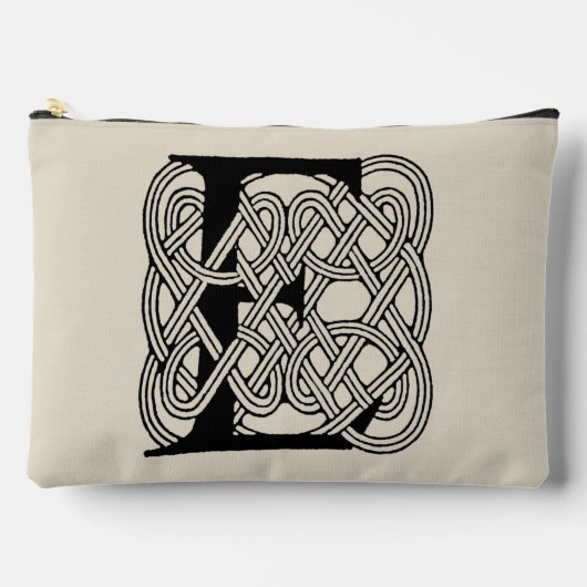 Letter E Keltische knoop  Monogram Etui (Voorkant)