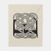 Letter E Keltische knoop  Monogram Fleece Deken (Voorkant)