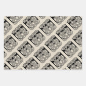 Letter E Keltische knoop Monogram Inpakpapier Vel (Voorkant 2)