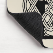 Letter E Keltische knoop Monogram Muismat (Hoek)