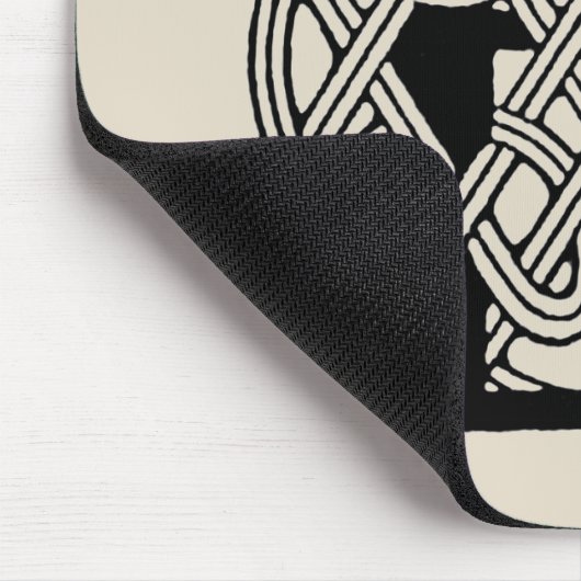 Letter E Keltische knoop Monogram Muismat (Hoek)