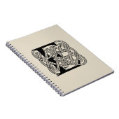 Letter E Keltische knoop  Monogram Notitieboek (Rechterzijde)