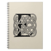 Letter E Keltische knoop  Monogram Notitieboek (Voorkant)