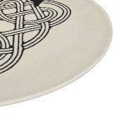 Letter E Keltische knoop Monogram Snijplank (Hoek)