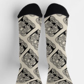 Letter E Keltische knoop  Monogram Sokken (Top)