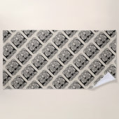 Letter E Keltische knoop  Monogram Strandlaken (Voorkant)