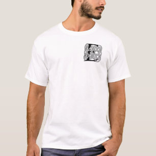 Letter E Keltische knoop  Monogram T-shirt