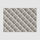 Letter E Keltische knoop  Monogram Tissuepapier (Voorkant)