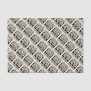 Letter E Keltische knoop  Monogram Tissuepapier