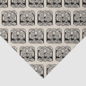 Letter E Keltische knoop  Monogram Tissuepapier (Detail)