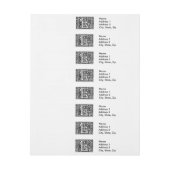 Letter E Middeleeuws Monogram Art Nouveau Adreslabel Wikkel (Vel)