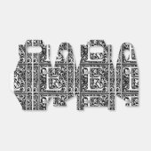 Letter E Middeleeuws Monogram Art Nouveau Bedankdoosjes (Uitgevouwen)