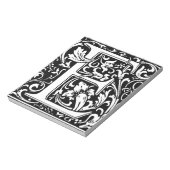 Letter E Middeleeuws Monogram Art Nouveau Notitieblok (Linkerzijde)