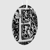 Letter E Middeleeuwse Monogram Art Nouveau Ornament (voorkant)