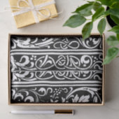 Letter E Middeleeuwse Monogram Art Nouveau Tissuepapier (Geschenk)