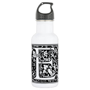 Letter E Middeleeuwse Monogram Art Nouveau Waterfles