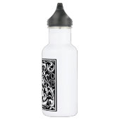 Letter E Middeleeuwse Monogram Art Nouveau Waterfles (Rechts)