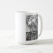 Letter E Mok, Art van Elizabeth Sampson Coffee Mok (Voorkant rechts)