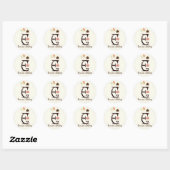 Letter E Monogram Cupcake Logo Zakelijke Stickers (Vel)