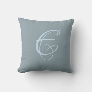Letter E Monogram Initiaal Aangepast Kussen