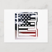 Letter E Monogram Initiaal USA Briefkaart (Voorkant)