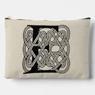 Letter E Monogram Vintage Keltische Knoopprint Etui