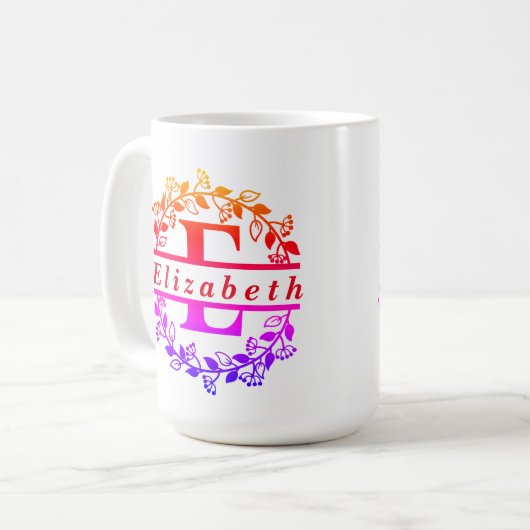 Letter E-namen mok (Voorkant links)