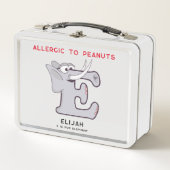 Letter E Olifantnaam Allergieën terug naar school (Voorkant)