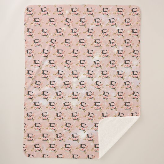 Letter E Sherpa Deken (Voorkant)